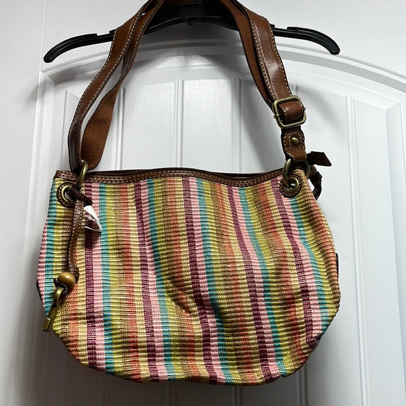 Fossil multicolored shoulder bag. - Picture 1 of 9